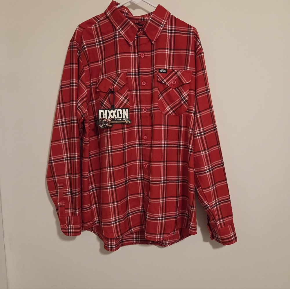 Dixxon Flannel Eddie Van Halen Eruption Button Down Shirt NEW